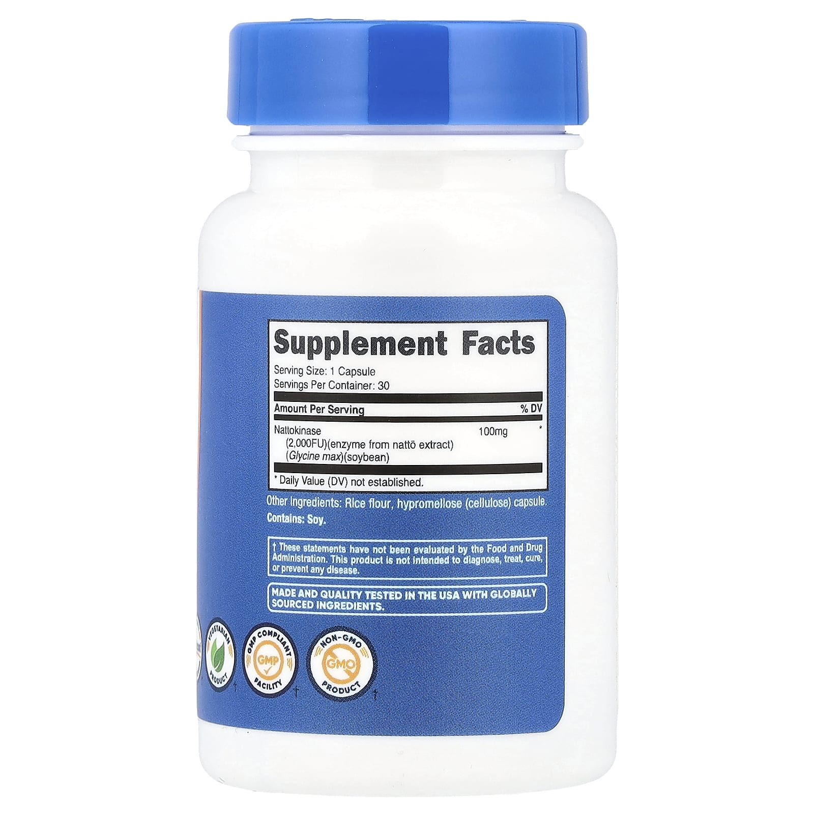 Nutricost Nattokinase 2,000 FU Dietary Supplement 60 Capsules Nutricost Brand by Nutricost