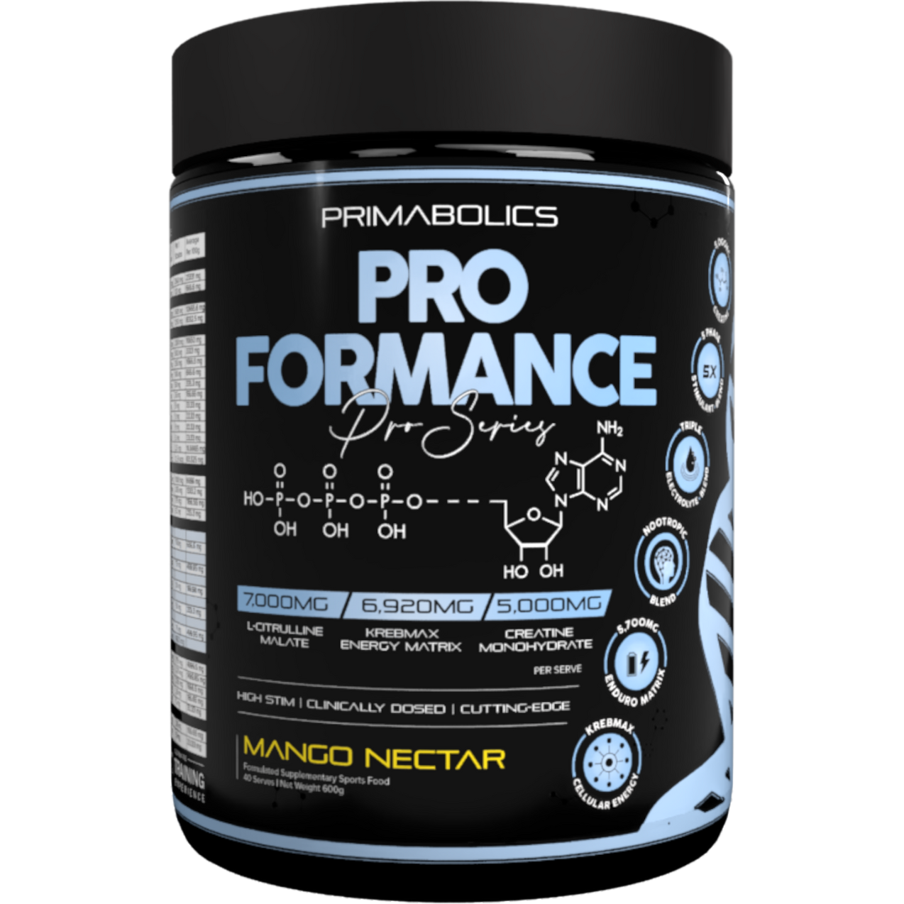 Primabolics ProFormance pre-workout powder water mixable by Meltonsupps