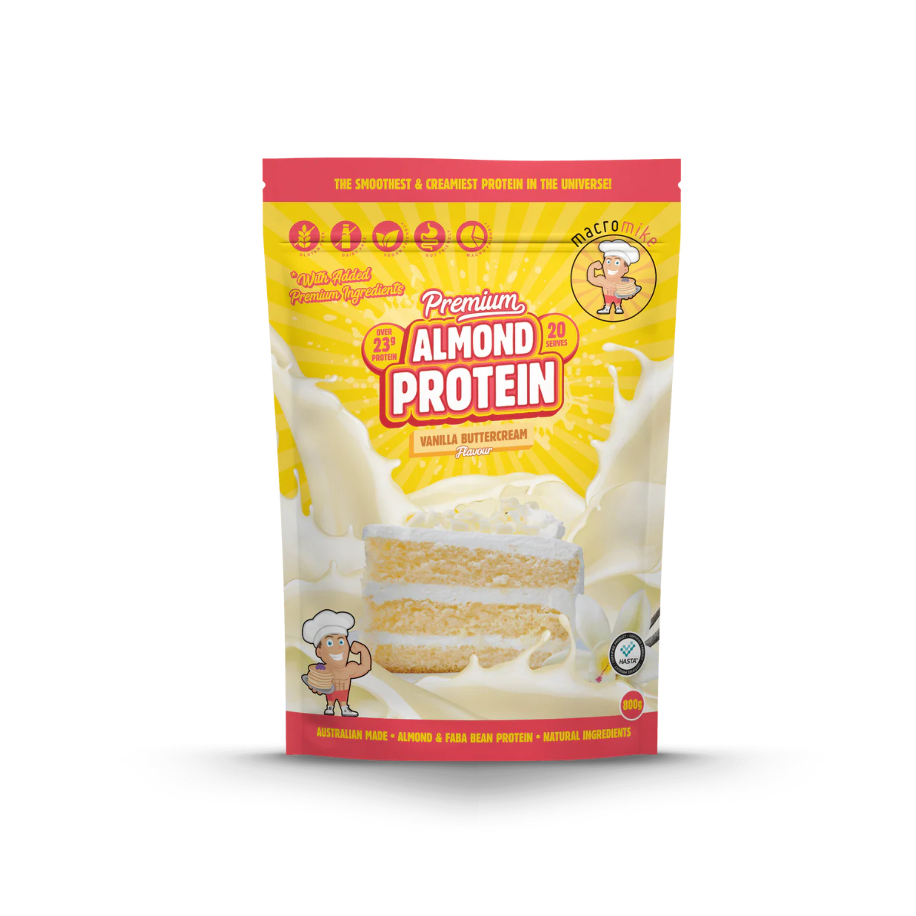 Almond Protein 800gm Macro Mike by Macro Mike