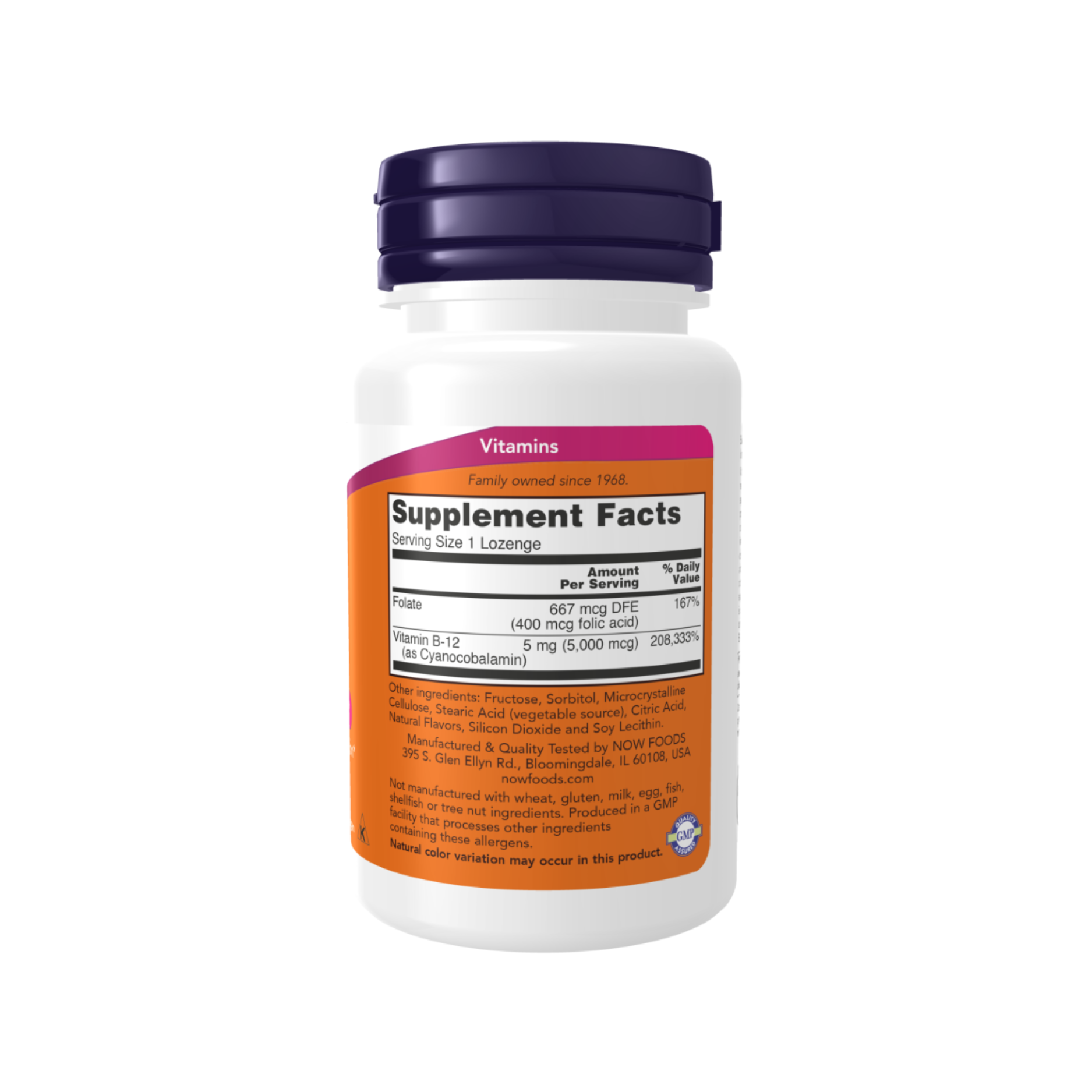B-12 with Folic Acid By Now Foods by Now Foods