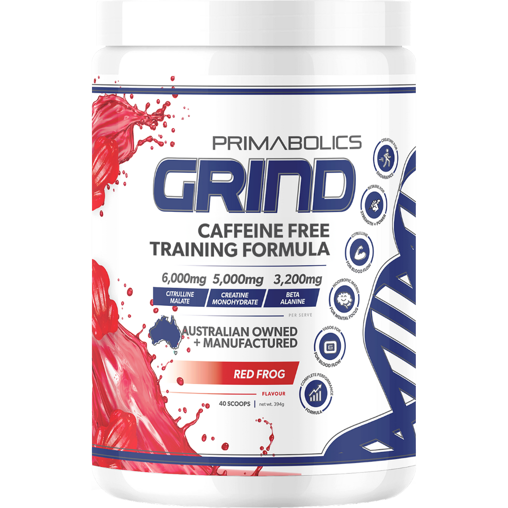Grind non stimulant pre workout formula 30 serves by Primabolics
