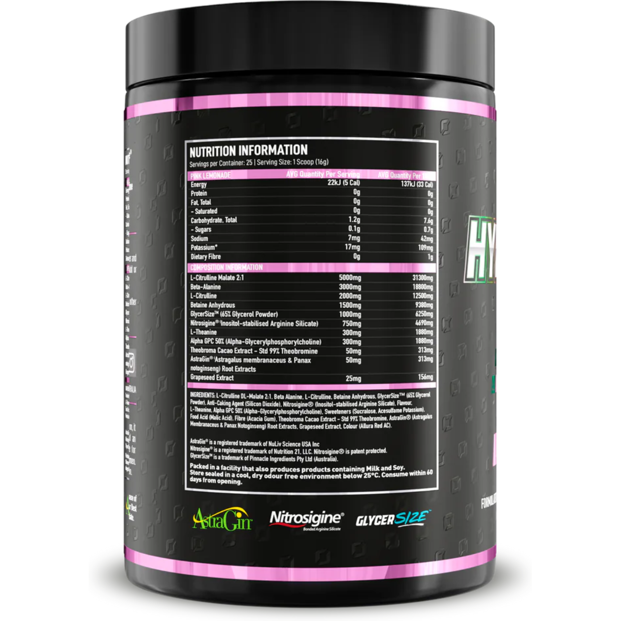 Onest Hyperpump Pre-Workout No Caffeine Pink Lemonade Flavour Powder Australia Market by My Store