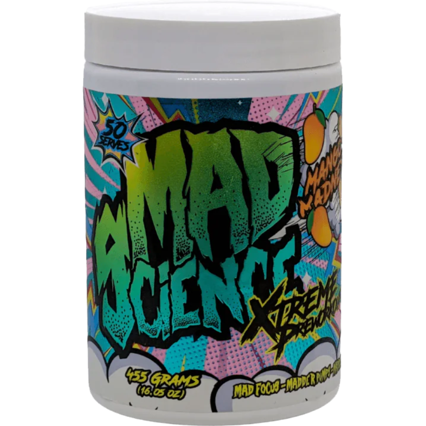Mad science xtreme pre-workout powder 400 mg caffeine per serving by Mad Science