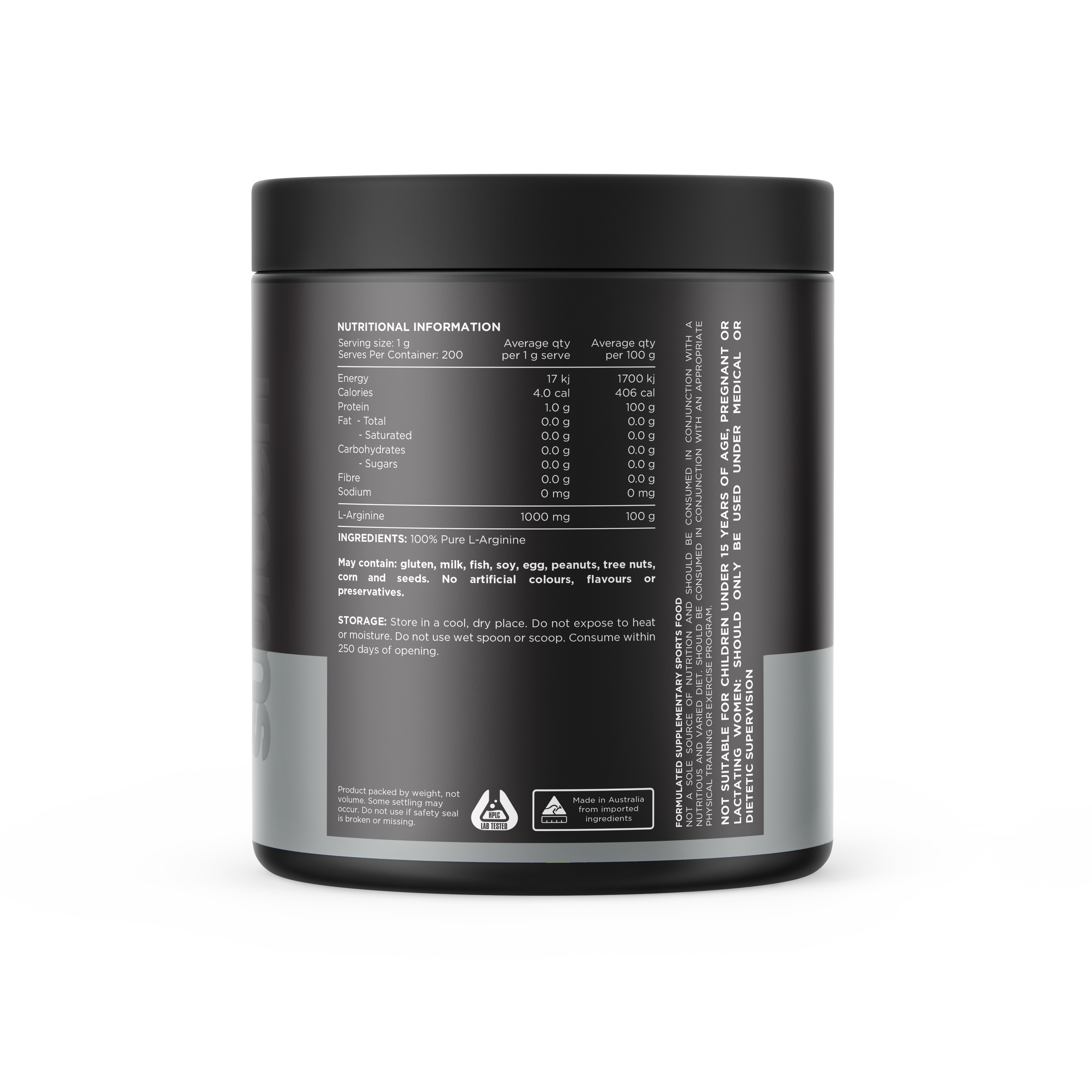 Switch nutrition arginine 100 percent pure supplement 200 servings by Switch nutrition