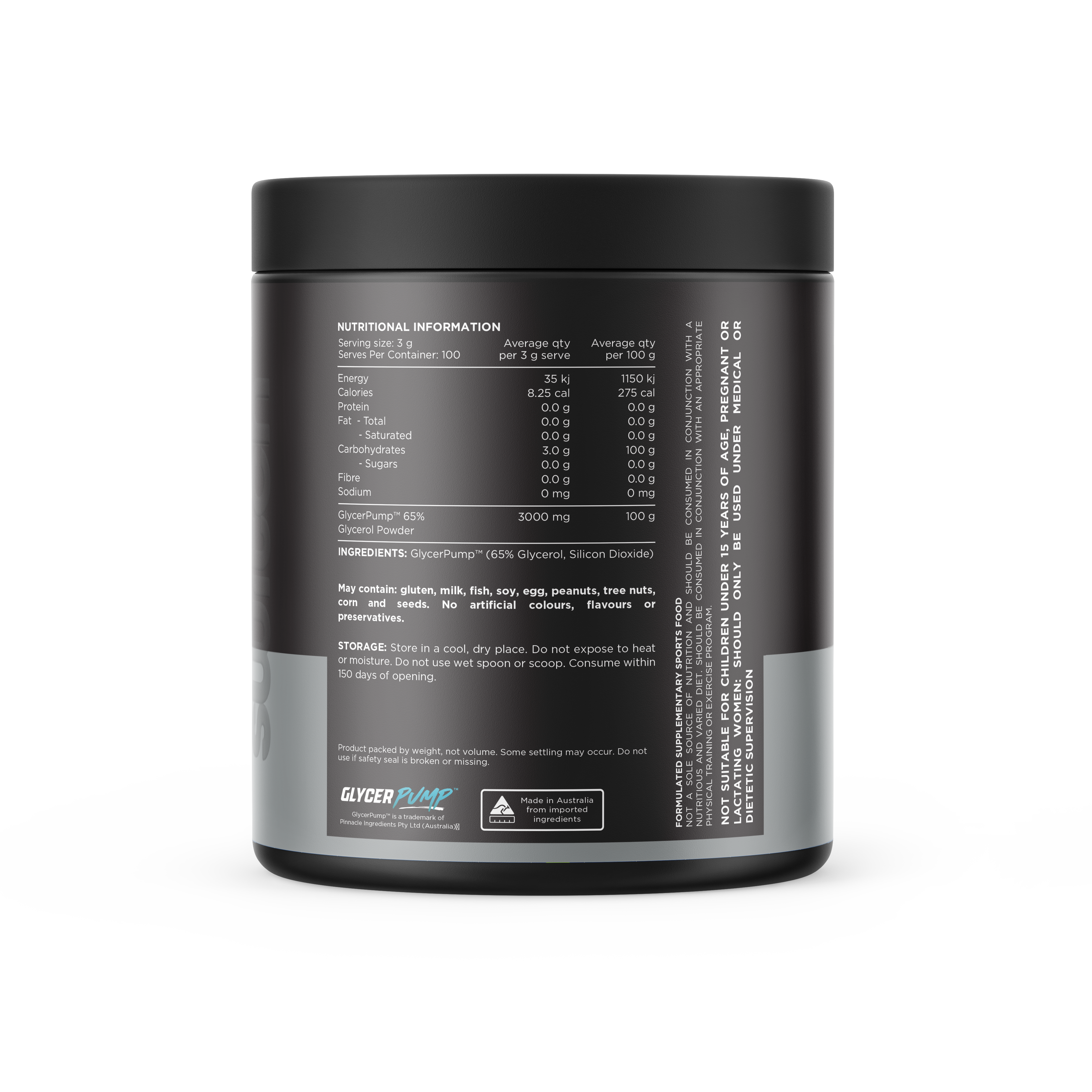 Switch nutrition glycerol powder 65% 100 serves by Switch nutrition
