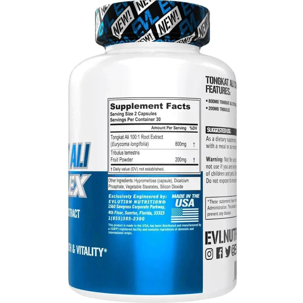 EVL Nutrition Tongkat Ali Extract Capsules 60 capsules by Evlution Nutrition